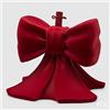 EDG Enzo De Gasperi Base per Albero Natale Pino Fiocco Velluto H 57 Cm L 50 Cm L 50 Cm Burgundy