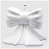EDG Enzo De Gasperi Base per Albero Natale Pino Fiocco H 57 Cm L 50 Cm L 50 Cm Bianco