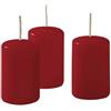 Cereria Di Giorgio Ceri Ø 4 cm H. 7 cm (12 pz) - Rosso