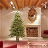 EDG Enzo De Gasperi Albero di Natale Pino Luxury H 210 Cm D 142 Cm con 4.000 Led Verde