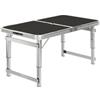 KiBcsLic Tavolo Pieghevole da Giardino Portatile | Tavolo a Valigetta, Regolabile in Altezza, Tavolino Pieghevole, per Campeggio, Picnic, Famiglie