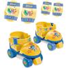 Mondo Toys - pattini a rotelle regolabili Stitch Disney per bambini - Taglia dal 22 al 29 - set completo di borsa trasparente, gomitiere e ginocchiere - 28832