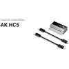 Astell & Kern AK HC5 AKM AK4191EQ + AK4499EX 1.62" 150-Step Volume Control Satin Silver 46g