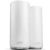 NETGEAR 2-SET ORBI 870 WIFI 7 MESH TRI-BAND BIANCO 21 GBIT/S