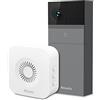 ATLANTIS VideoCitofono DB910 Wireless da Esterno Telecamera 2MP Full HD Sensore PIR Compatibile Google Home/Nest ed Amazon Alexa Echo Show IR led Slot micro-SD Campanello, APP di gestione, Grigio