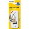 Schellenberg 53502 Placca avvolgibili Duo Maxi: 23 mm di Larghezza del Nastro, Piastra spaziatura dei Fori 10,5 cm, Bianco, Senza Rimuovere la Cinghia della tapparella