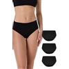 Lovable Slip Midi Pacco da 3 | Mutandine in Microfibra Taglio al Vivo | Laser Cut Invisibili sotto i Vestiti |Intimo Second Skin Micro Donna x3