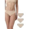 Lovable Slip Brasiliano in Microfibra e Pizzo | Confezione 3 Pezzi Mutande | Mutandine Morbide e Femminili | Intimo Lacy Micro Donna x3
