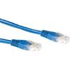 ACT ADVANCED CABLE TECHNOLOGY CAT6A UTP 0,5 m 0,5 m Cavo di rete blu Cat6a U/UTP (UTP) (IB3800)