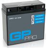 GP-Pro Batteria al gel GP-PRO GT19BL-BS, 12 V, 22 Ah, 300 A, per motociclette, manutenzione esente