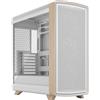 Fractal Design Summit, case per PC a torre, colore bianco "Chalk White" con pannello laterale trasparente