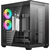 Ocypus Delta C74 ARGB, case per PC di formato medio, colore nero, compatibile con schede madri ATX, Micro ATX e ITX, realizzato in acciaio SPCC, ideale per il gaming