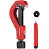 VORXEON Tagliatubi Professionale 14-63 mm a Lama Sottile con Sbavatura | Tagliatubo Manuale in Alluminio con Avanzamento rapido, Alesatore Integrato e Lama di Ricambio, per Rame, Acciaio Inox e PVC