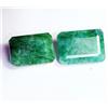 harshj_0 Pietre Libere Naturali Beryl Verde Taglio Smeraldo 30.00 Ct 2 Pz
