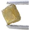 Sparkling Fancy Diamonds Diamante Naturale Grezzo Forma Cubo 0.20 carati Grigio-Giallo