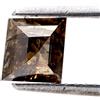 Sparkling Fancy Diamonds Diamante Square Naturale Brown Brillant Cut 0.82 ct 5.6 x 5.2 mm