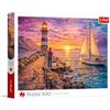 Trefl - Faro al tramonto - Puzzle da 500 pezzi | - Fai da te, intrattenimento creativo, per adulti e bambini dai 10 anni in su