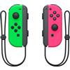Set da due Joy-Con verde neon/rosa neon