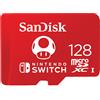Scheda microSDXC SanDisk per Nintendo Switch - 128GB