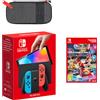Nintendo Switch - Modello OLED (blu neon/rosso neon) Mario Kart 8 Deluxe Pack