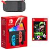 Pacchetto Nintendo Switch - Modello OLED (blu neon/rosso neon) Luigi's Mansion 2 HD