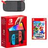 Nintendo Switch - Modello OLED (blu neon/rosso neon) Super Mario Bros. Wonder Pack