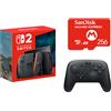 Nintendo Switch 2 + Nintendo Switch 2 Pro Controller + Scheda microSD Express SanDisk (256 GB) per Nintendo Switch 2