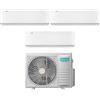 Hisense Condizionatore Climatizzatore Hisense Trial Split Inverter R-32 Serie Energy Pro X 9000+9000+9000 BTU Con 3AMW62U4RJC Wi-Fi Integrato 9+9+9