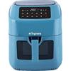 Tognana Iridea, Friggitrice ad aria 9,2L, doppia resistenza, display digitale, timer, 50-200°C, finestra, 2150W, Plastica-Acciaio Inox, Carta da zucchero