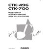 Casio CTK-496 CTK-700 Manuale di Istruzione in Francese, Italiano, Tedesco