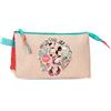 Disney Minnie Lovin Life Astuccio Tripla Multicolore 22x12x5 cm Microfibra, multicolore, Astuccio triplo