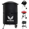 PATWING Copertura Barbecue da Esterno 600D Oxford Impermeabile，70x70cm | Nero, anti-UV, antivento, resistente agli strappi e alle intemperie, universale, per barbecue a gas, terrazza e giardino