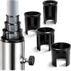 com-four® 4X Anelli riduttori per Base ombrellone, adattatori 25, 32, 38 | 48 mm per supporto ombrellone - boccole riduzione per asta ombrellone
