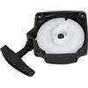 YASTA Avviatore a Strappo per Decespugliatore Innesto Fisso 2 Denti | 30mm 4 Fori Interasse Diagonale 95mm Campana Ricambio Messa in Moto Manuale Tosaerba Rasaerba Motori Cilindrata 26-33cc