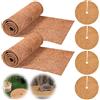 BAIFULAI Tappetino in cocco per piante, 2 rotoli (1 m x 30 cm) e 4 dischi di cocco, protezione invernale per piante in vaso, protezione antigelo, piante in cocco