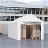 SUBTLETY Tenda da garage, 3 x 6 m, resistente all'inverno, con telo in PE, impermeabile, impermeabile, con grandine e polvere, per auto, SUV, barca (bianco)