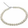 MAYUMI Bracciale in argento 925 con perle multicolore semiround 16cm mayumi