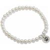 MAYUMI Bracciale con perle semisferiche e charm zampa in argento 925 mayumi