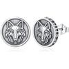 Eusense Orecchini Vichingo in Argento Sterling 925 Albero Della Vita/Bussola/Celtici/Martello Thor/Rune Orecchino Vichingo Gioielli Amuleto Nordico per Uomo e Donna