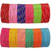 Touchstone Collezione di braccialetti indiani in lega di bollywood ricchi di metallo 12 splendidi braccialetti dal vivo per donna Set di 144