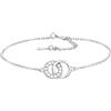 Sofia Milani - Bracciale da Donna in Argento 925 - con Pietra Zircone - Ciondolo a Cerchio - 30069