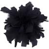 IMINI Elegante spilla a forma di fiore con piume, grande spilla da bavero da 20 cm, per donne e uomini, per feste di nozze, bouquet in tessuto, scialle floreale, accessori per abiti, accessori per vestiti