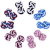 PATIKIL 5 Paia Gemelli A Nodo Di Seta Gemelli Per Camicia 5 Colori | Per Uomini Donne Business Regalo Matrimonio, Accessori Da Abito A Nodo Attorcigliato, In Tessuto Elastico