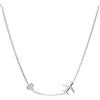WearTravelers Collana con Aereo e Cuoricino Luminoso in Argento 925 semplice e leggera - Idea Regalo per Donna Viaggiatrice - Prodotto Made in Italy - Modello Oslo