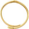 WOWORAMA Chunky Choker Collar Necklace for Women Gold Silver Teardrop Choker Necklaces Spring Open Cuff Collar Metal Statement Necklace