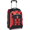 A.C. Milan Seven Milan - Zaino big trolley per scuola elementare, 36L