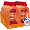 Sole Detersivo Lavatrice Liquido Proteggi Colore 290 Lavaggi, Formula Igienizzante, 10 Confezioni da 29 Lavaggi