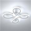 Comely - Plafoniera LED da soffitto a forma di fiore, 30W, 3400LM. Lampada LED bianca per diversi ambienti come camera da letto e soggiorno. Luce bianca fredda 6500K. Misura maggiore: diagonale 40cm