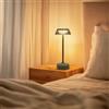 M mimotec - Lampada LED da tavolo Verde Irina 2W, ricaricabile, dimmerabile, 3 temperature di colore (3CCT), IP44, batteria da 1200mAh, include cavo USB