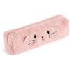 Back2Fun - Astuccio Scolastico Effetto Peluche, Astuccio per Bambini con Cerniera e Manico in Silicone, Dettagli Ricamati e Orecchie in Rilievo, Design Fluffy, Topolino